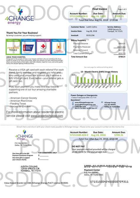 low electric bill 4change energy.